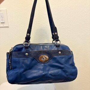 Coach Penelope Blue leather satchel